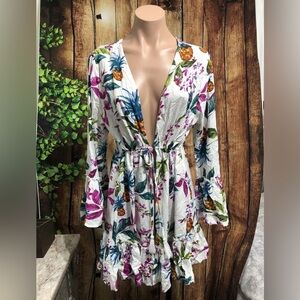 Blue Island Beach Swimsuit Coverup Size L